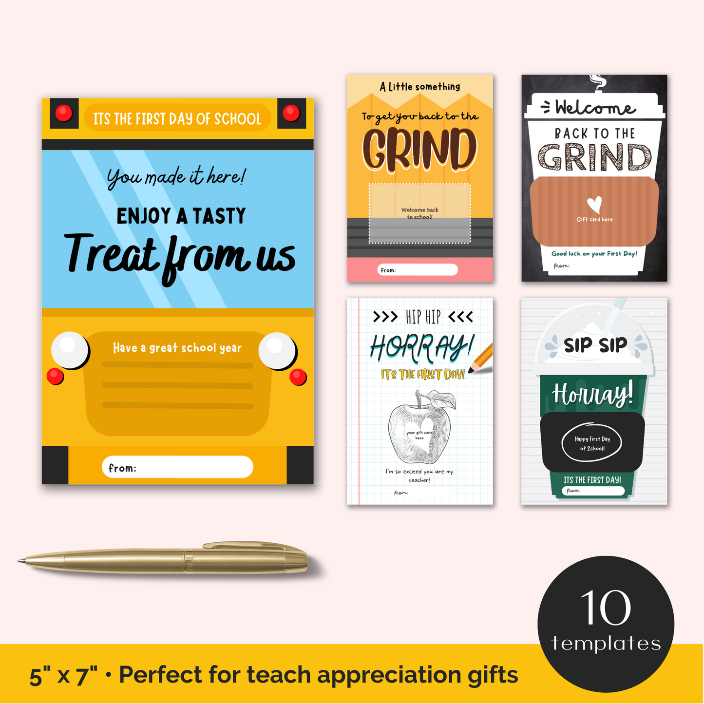 First Day of School Coffee Gift Card Holder