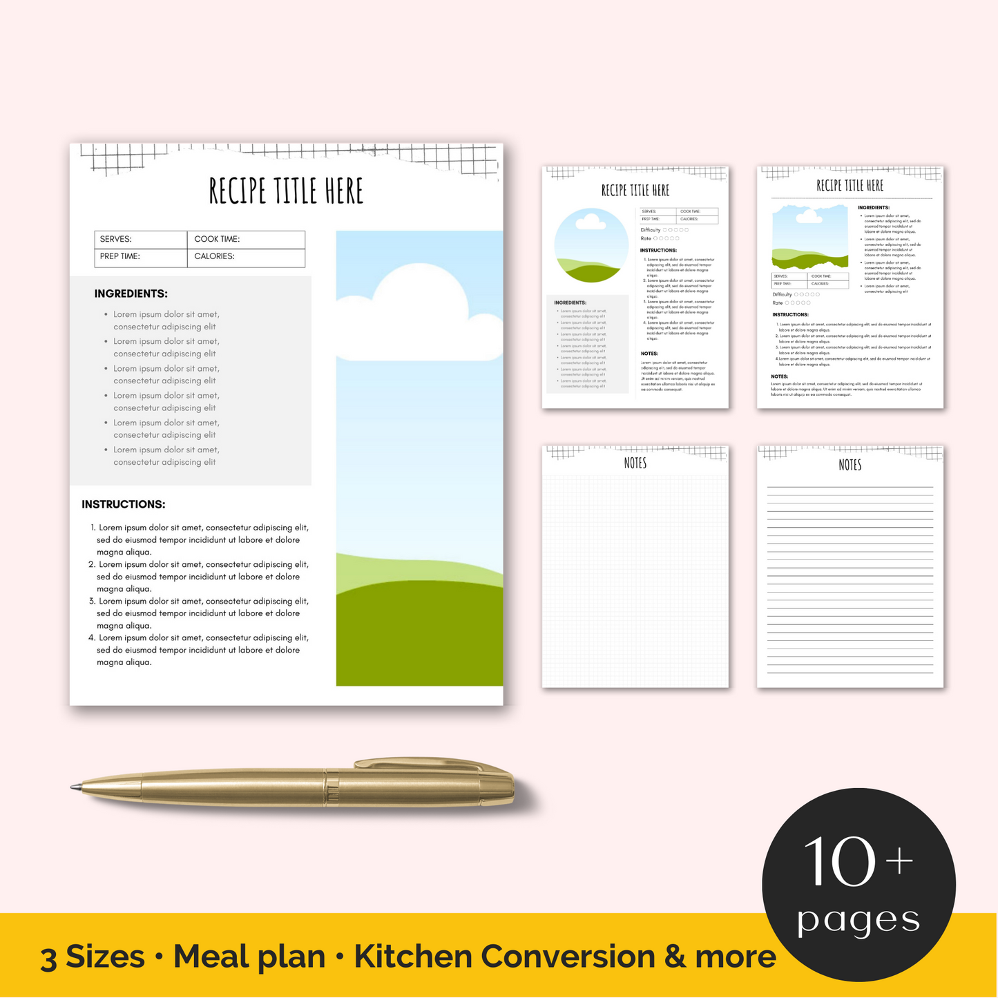 Recipe Book Template