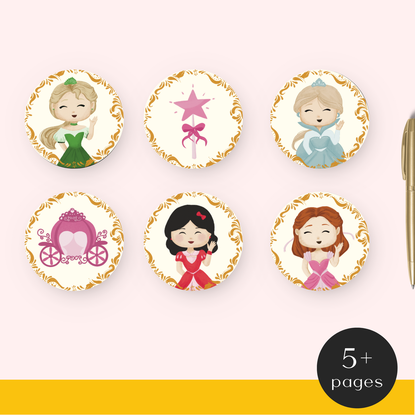 Princess Party Cupcake Toppers