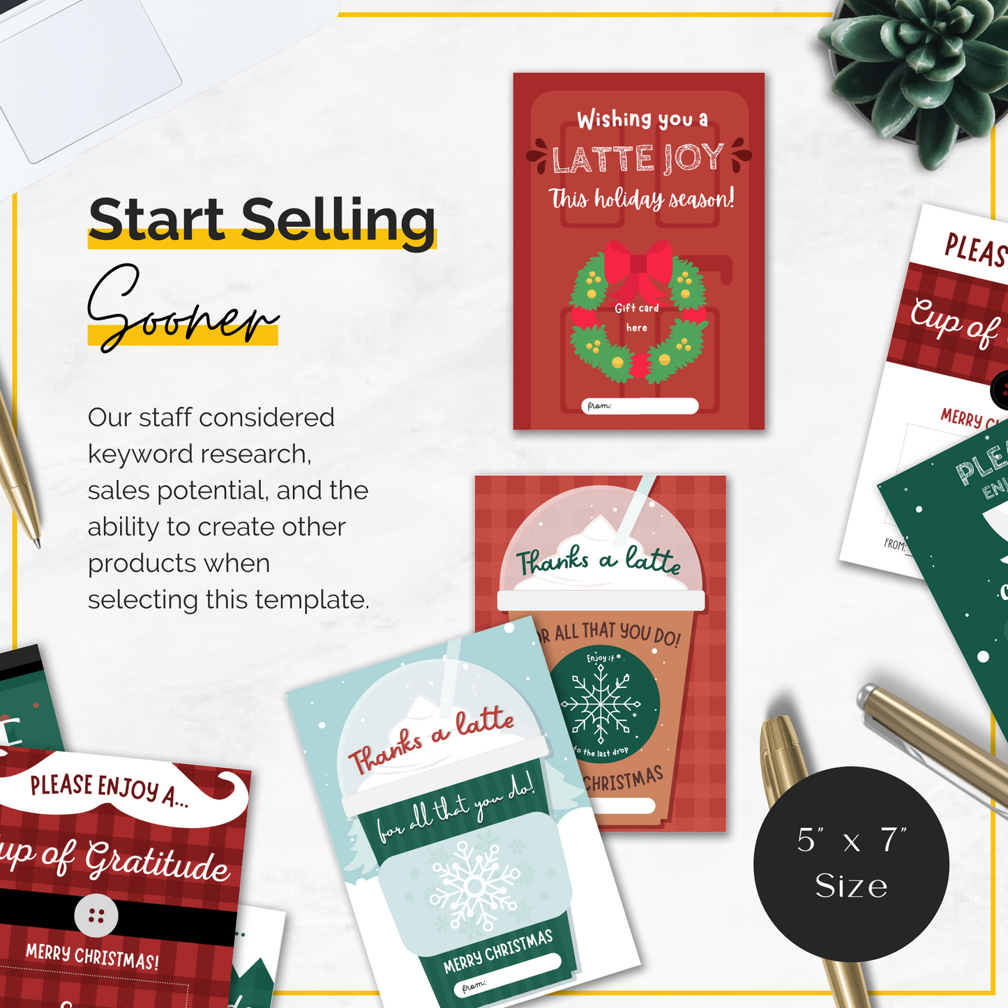 Christmas Coffee Gift Card Holder