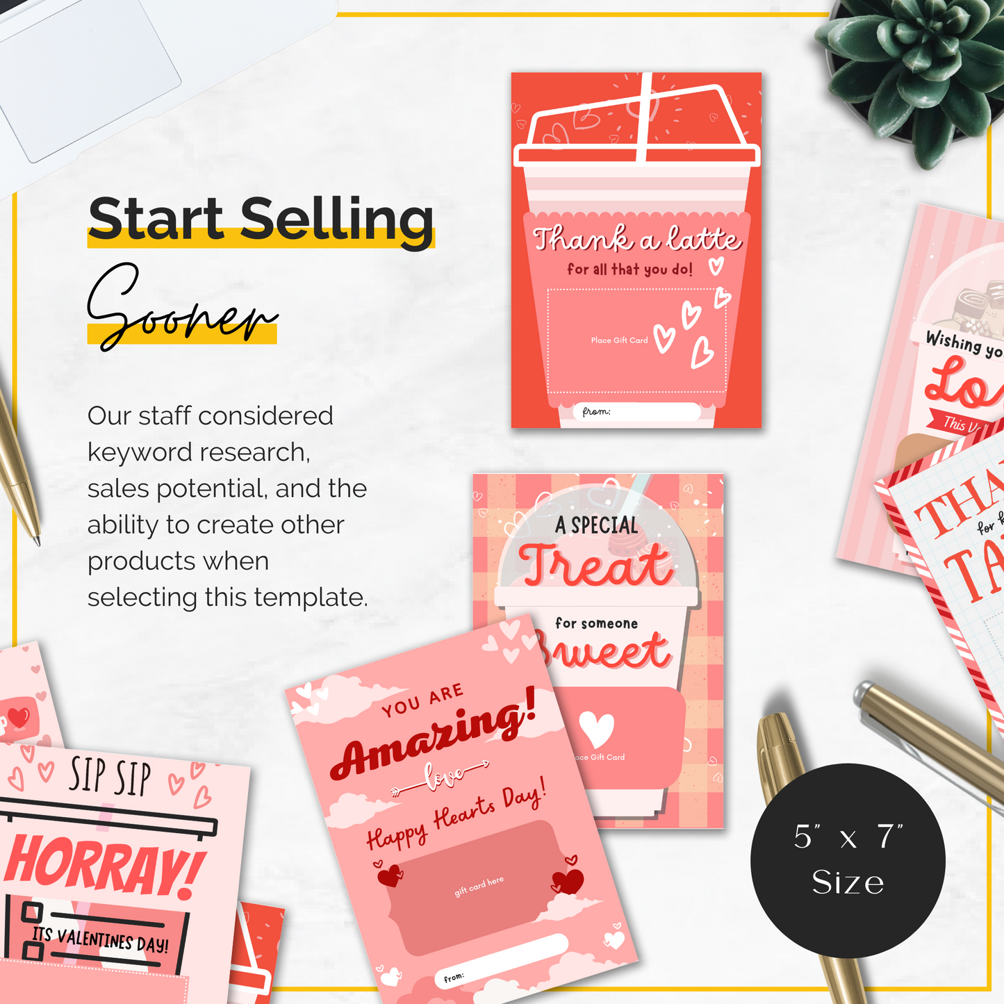 Valentine's Day Coffee Gift Card Holder