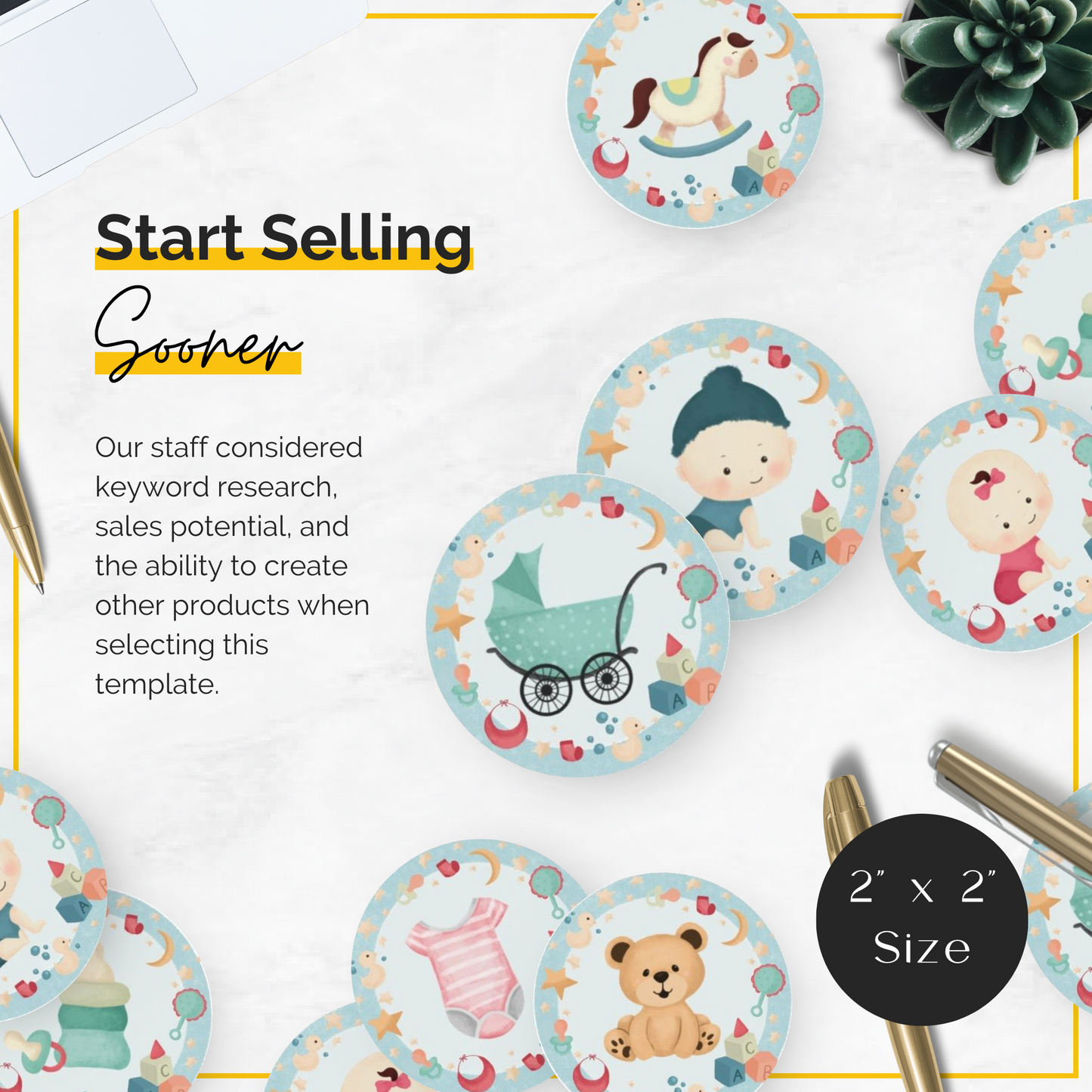 Baby Shower Cupcake Toppers