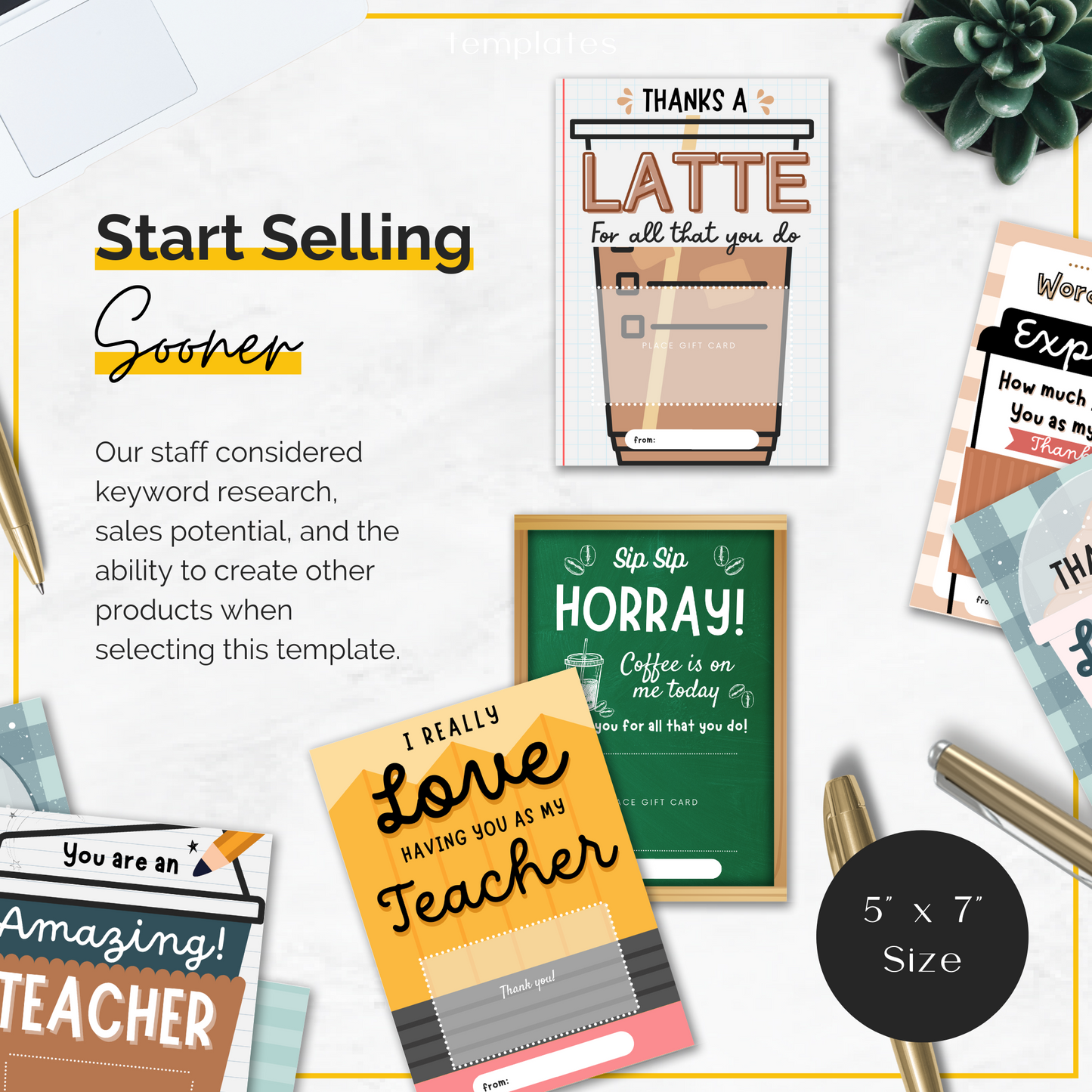 Coffee Gift Card Holder for Teachers