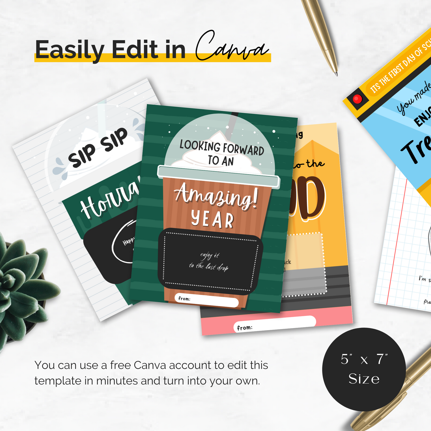 First Day of School Coffee Gift Card Holder