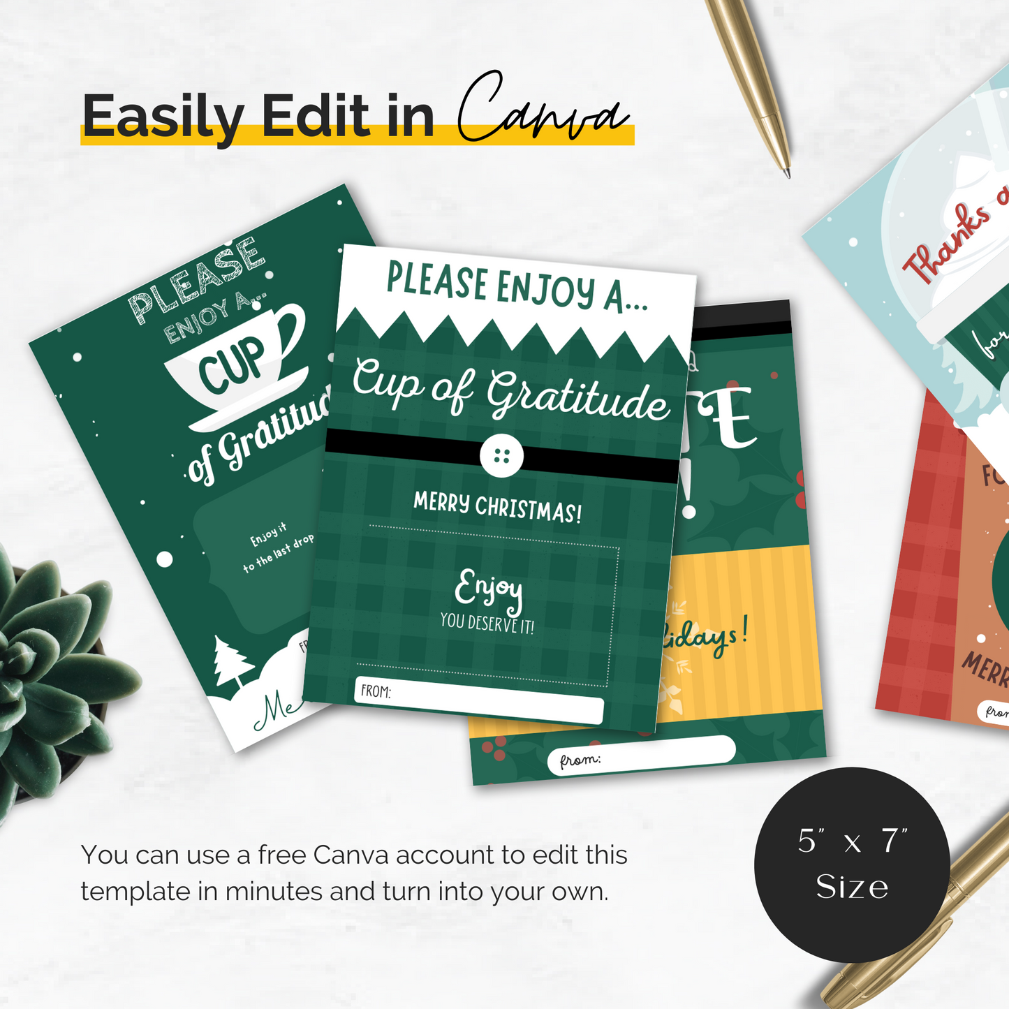 Christmas Coffee Gift Card Holder