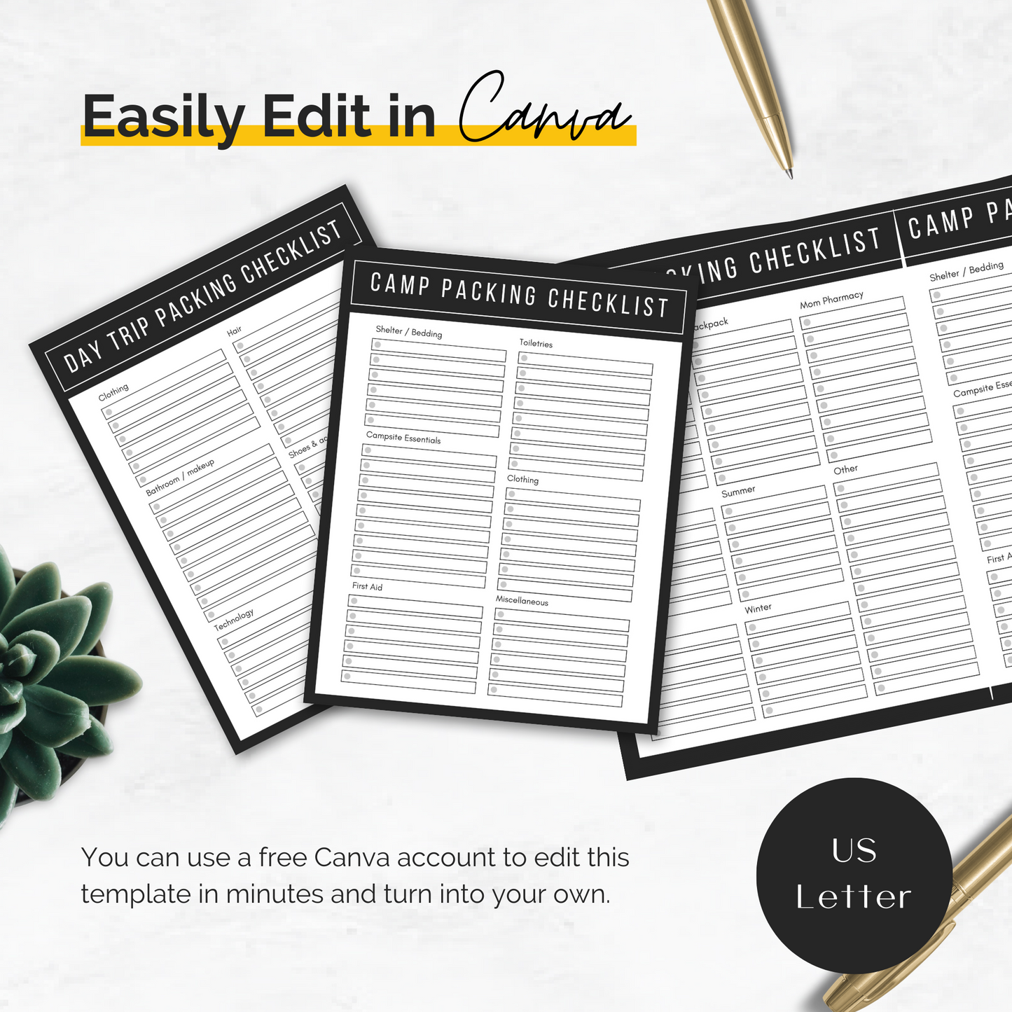 Travel Packing Lists