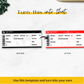 Surprise Trip Boarding Ticket Template