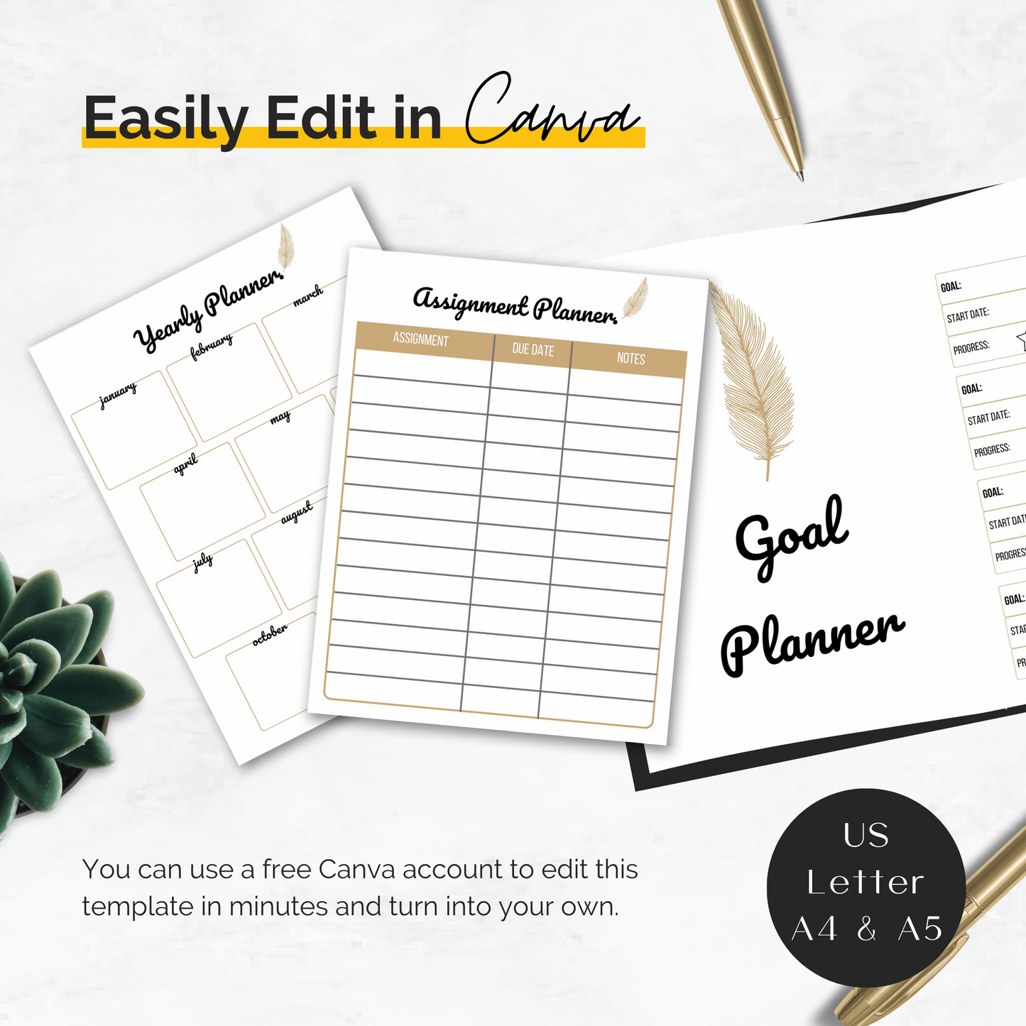 Goal Planner Template
