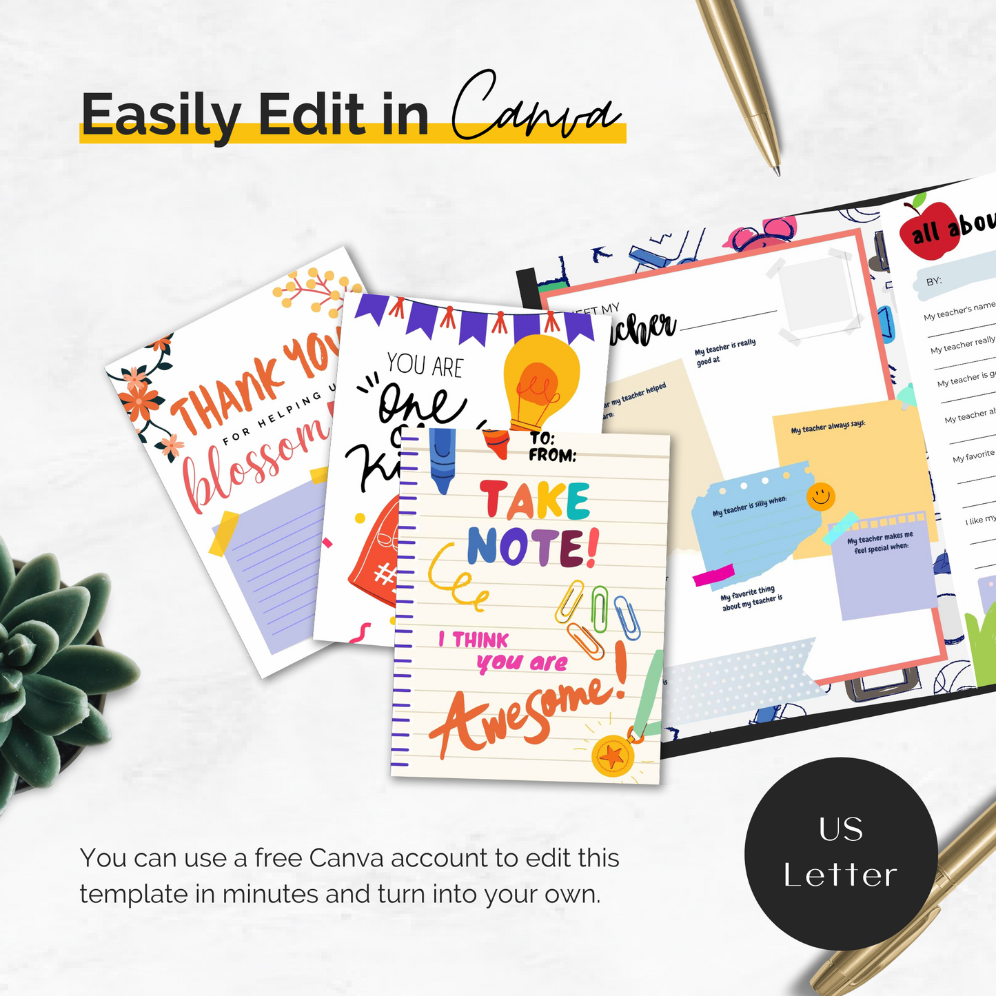 Teacher Appreciation Week Printable Bundle