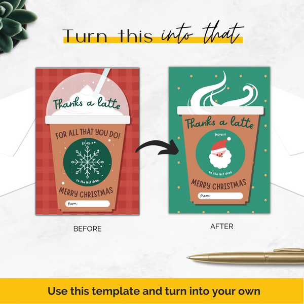 Christmas Coffee Gift Card Holder