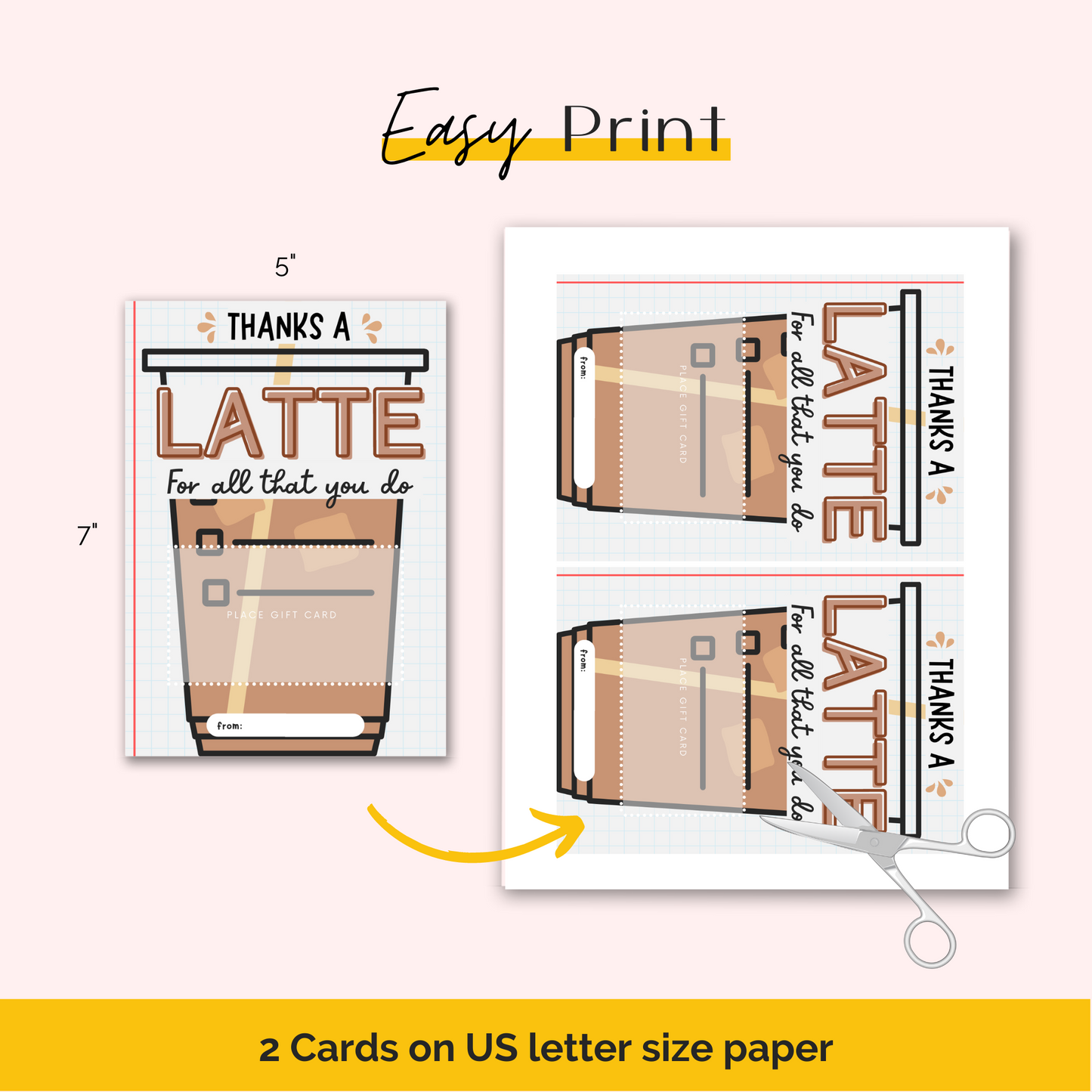 Coffee Gift Card Holder for Teachers
