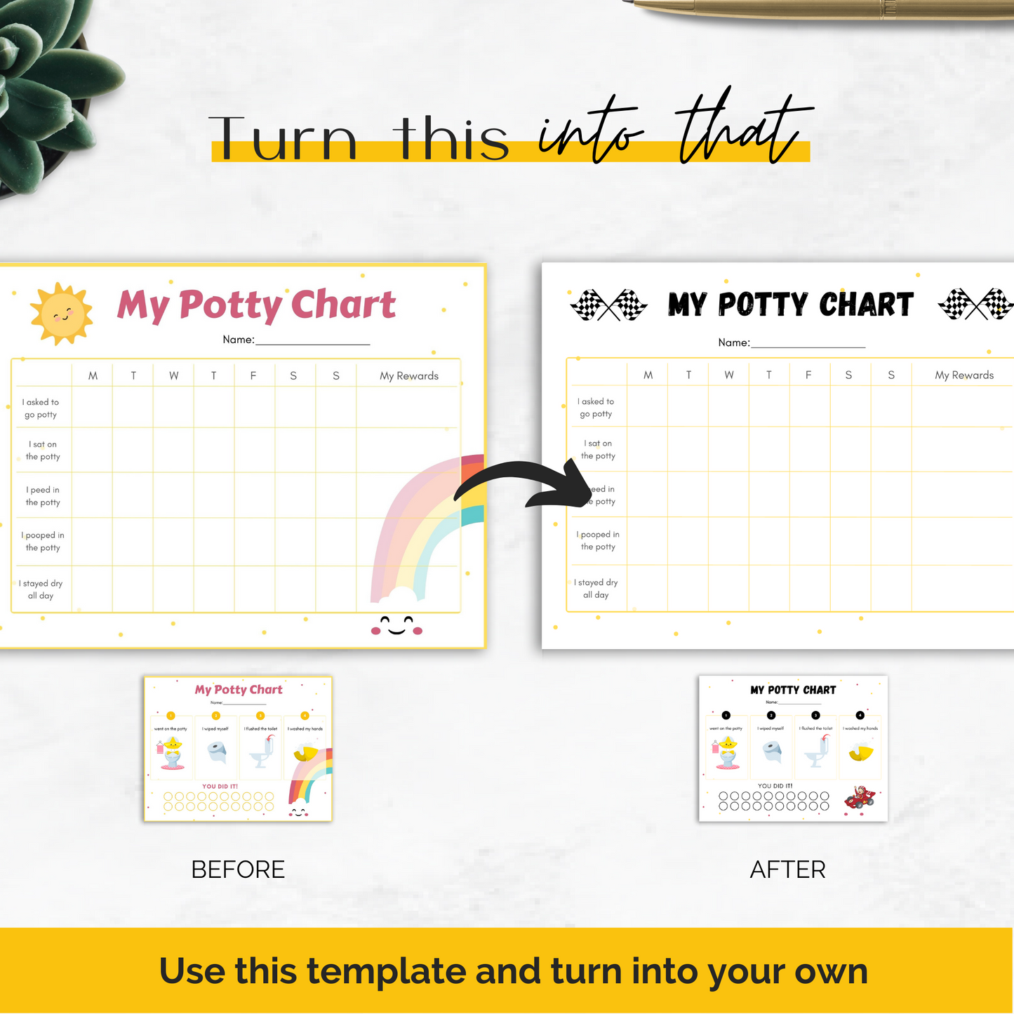 Potty Training Templates