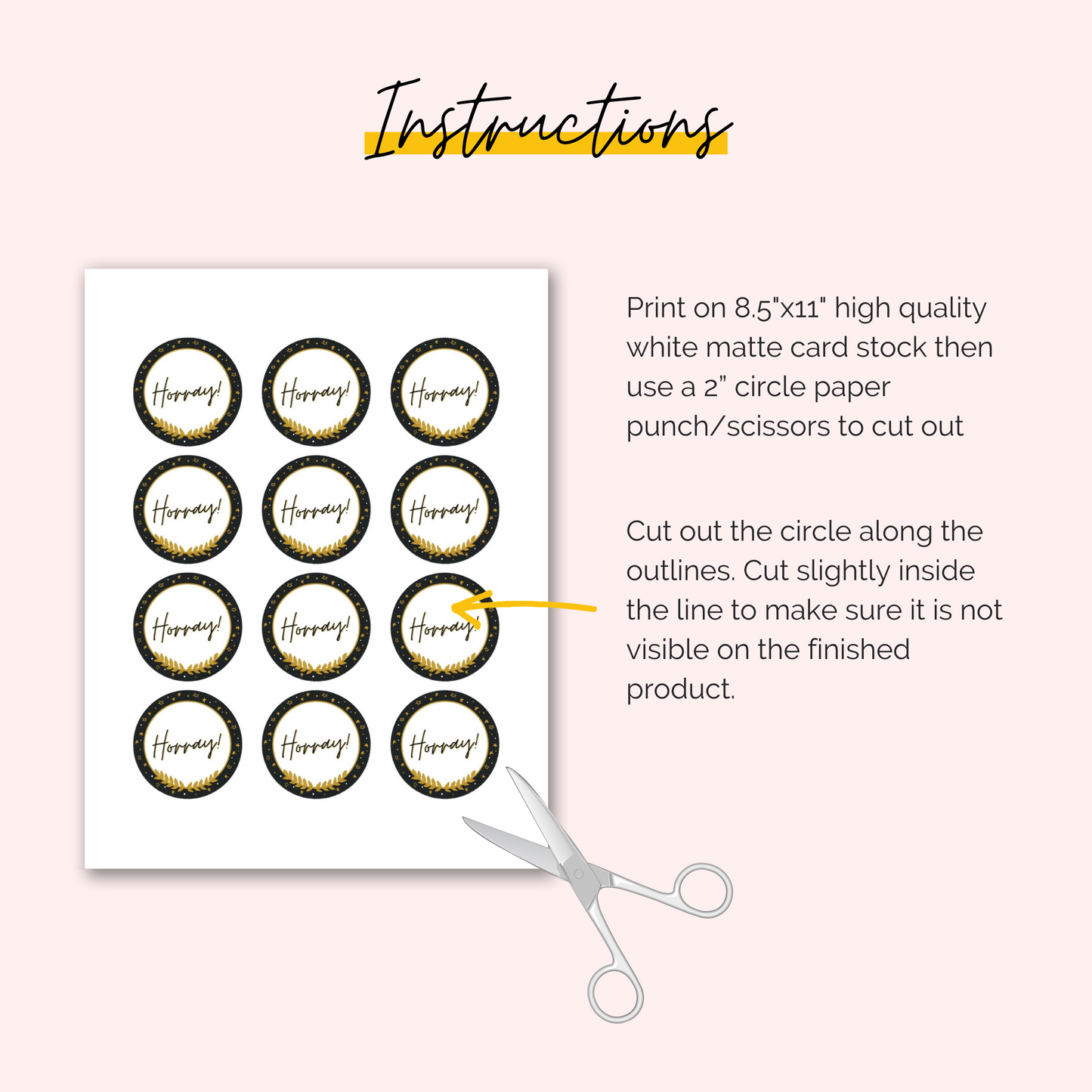 Graduation Party Cupcake Toppers