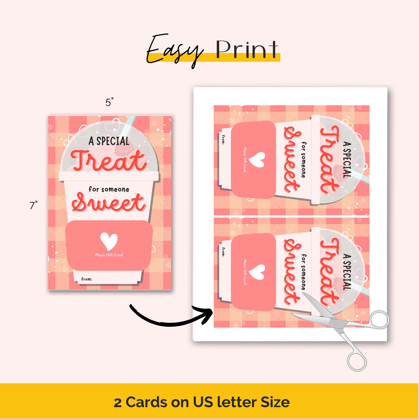 Valentine's Day Coffee Gift Card Holder