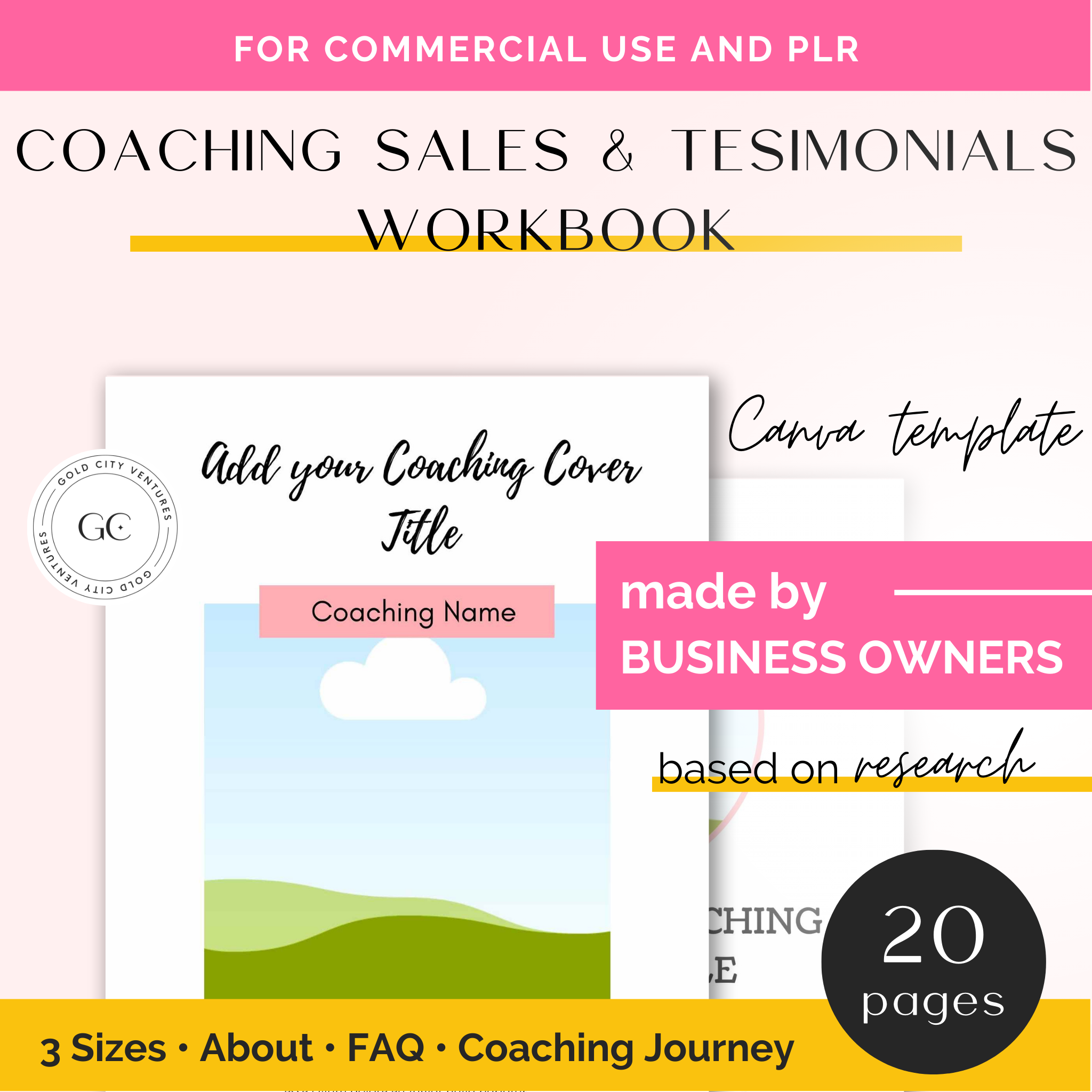 Coaching Sales and Testimonials Workbook
