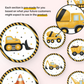 Construction Theme Cupcake Toppers