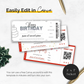 Editable Concert Ticket Template