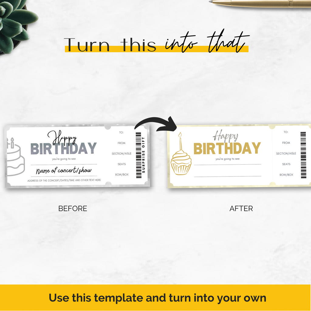 Concert Ticket Template Free Printable