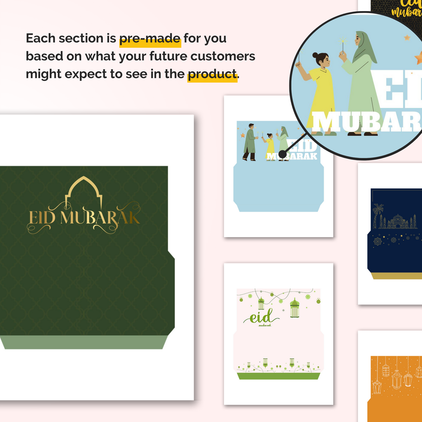 Eid Mubarak Envelope Template