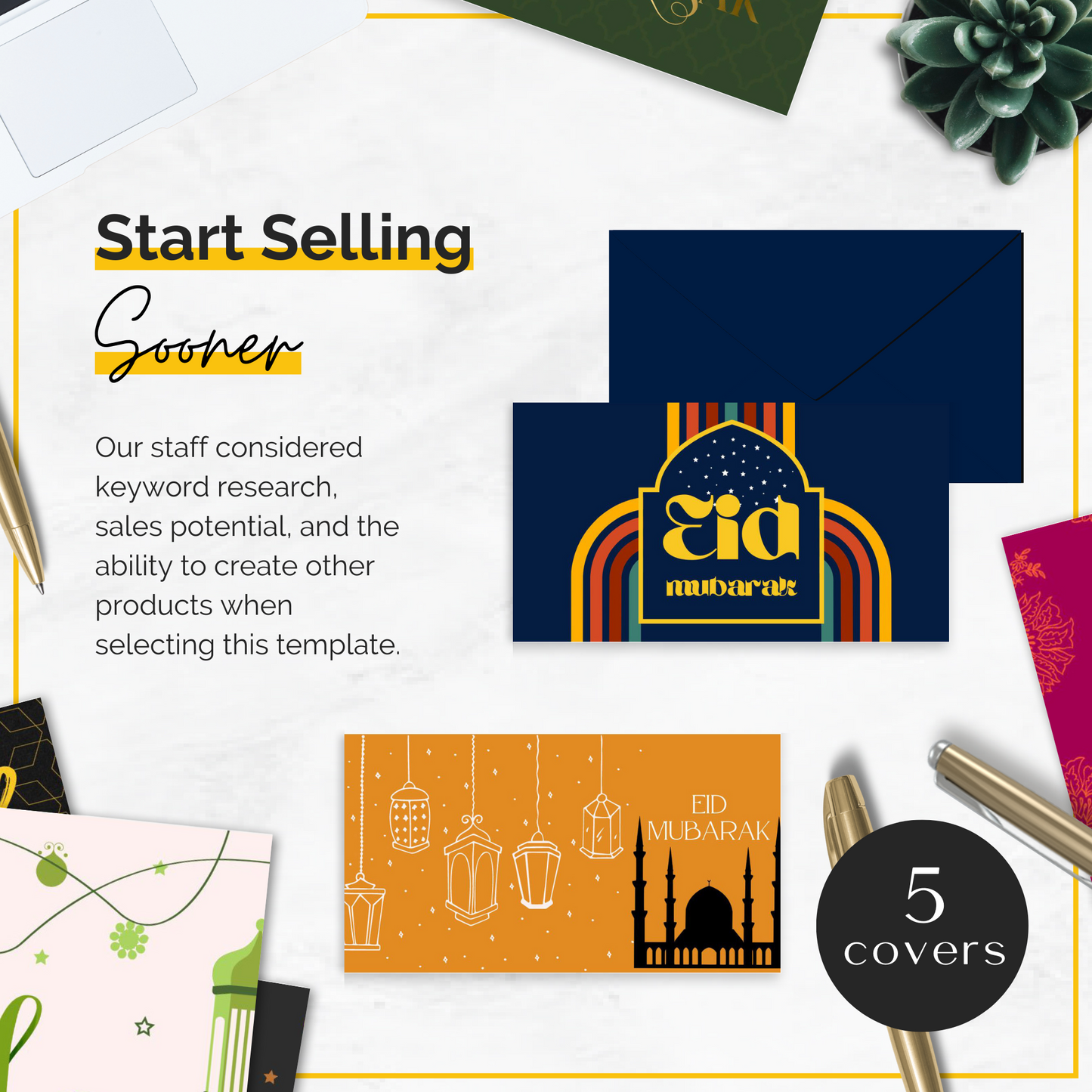 Eid Mubarak Envelope Template