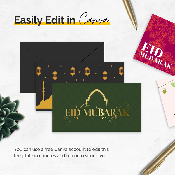 Eid Mubarak Envelope Template