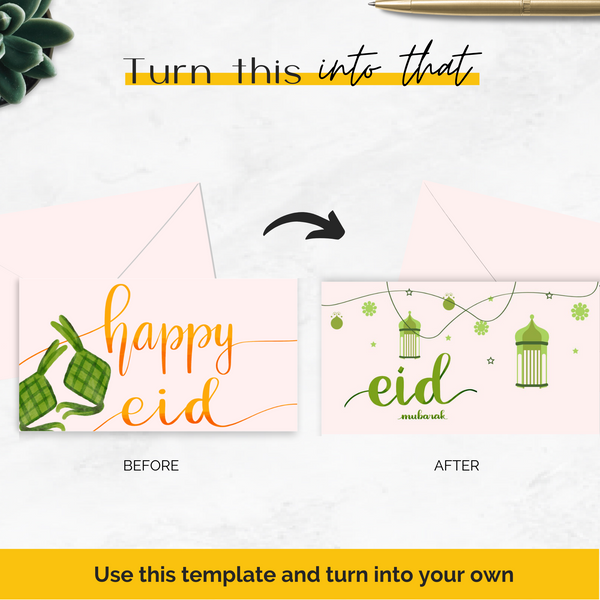 Eid Mubarak Envelope Template